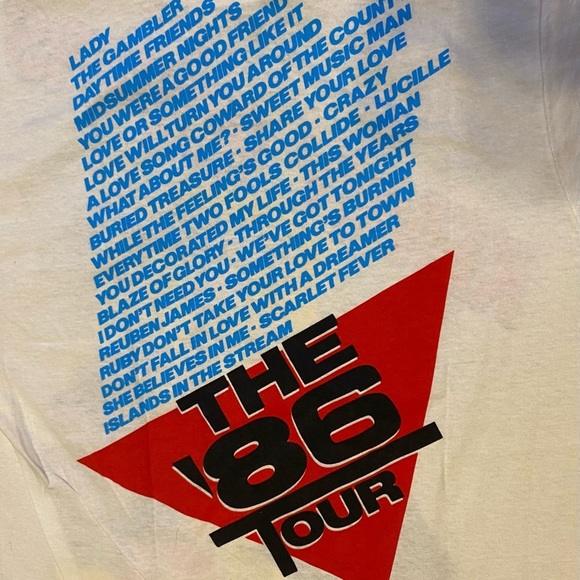 Vintage Kenny Rodger 86’ Tour Single Stitched T-Shirt - Picture 4 of 10